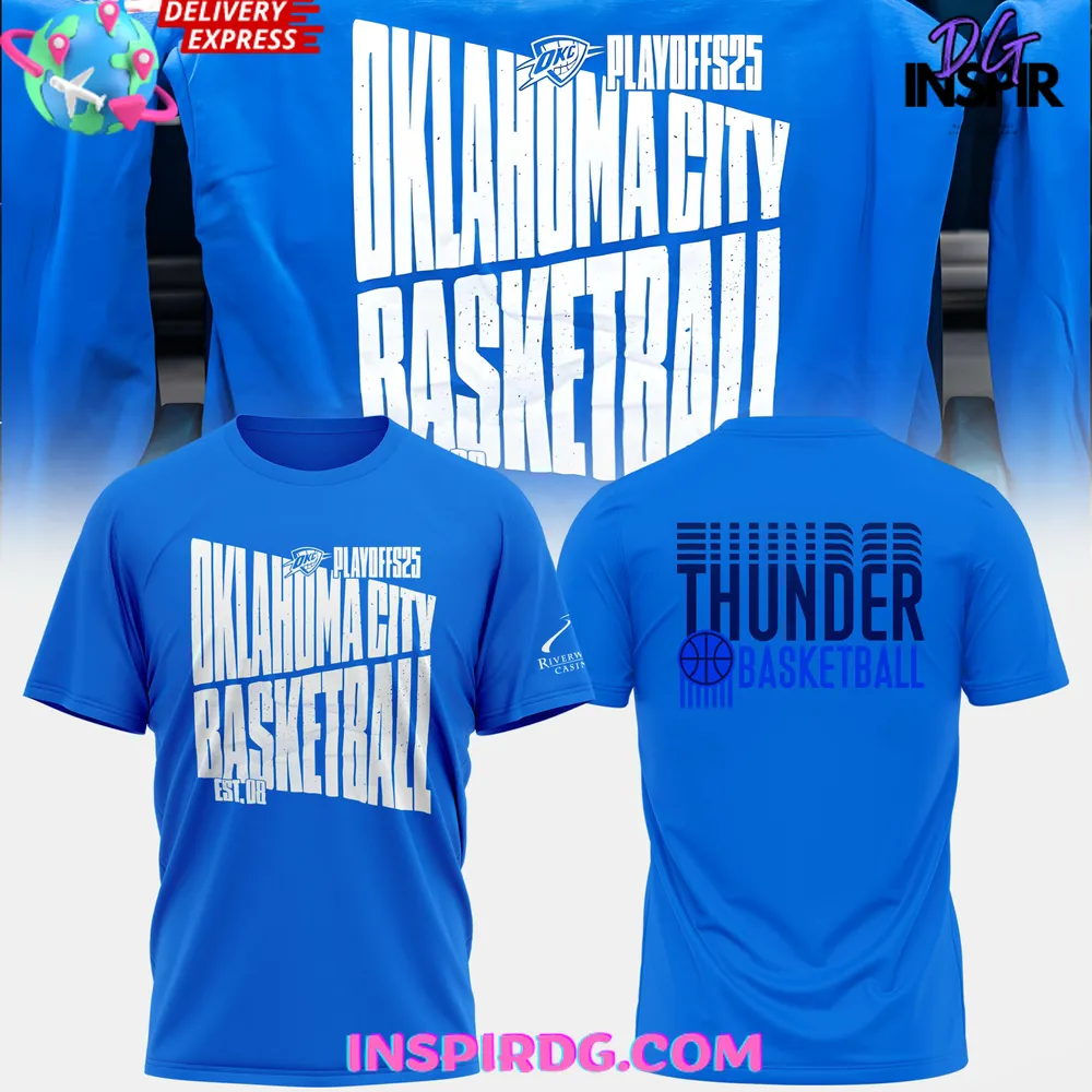 Oklahoma City Thunder 2025 Playoff Nba T-Shirt