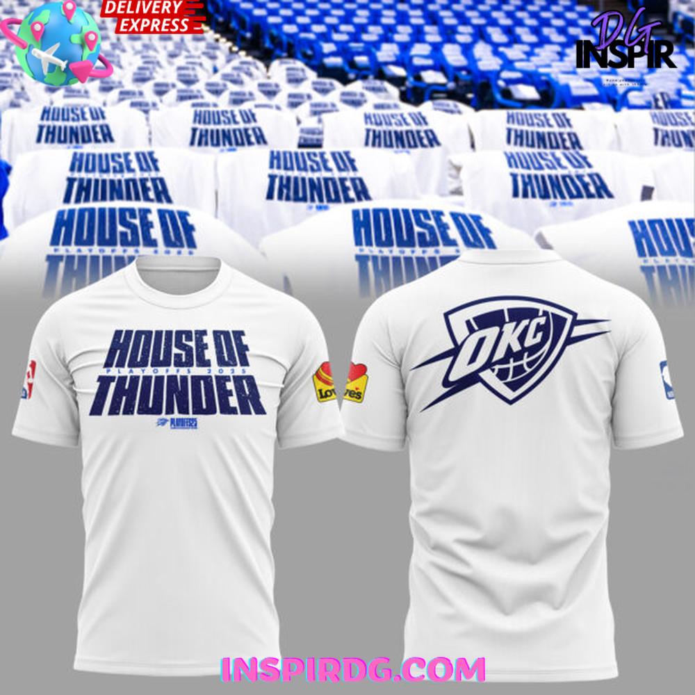 Oklahoma City Thunder House Of Thunder 2025 Shirt Collection - Image 3