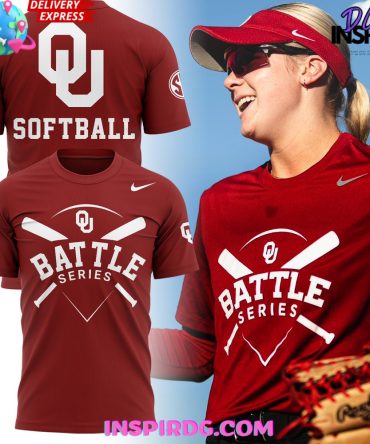 Oklahoma Football Battle Series 2024 Red T-Shirt