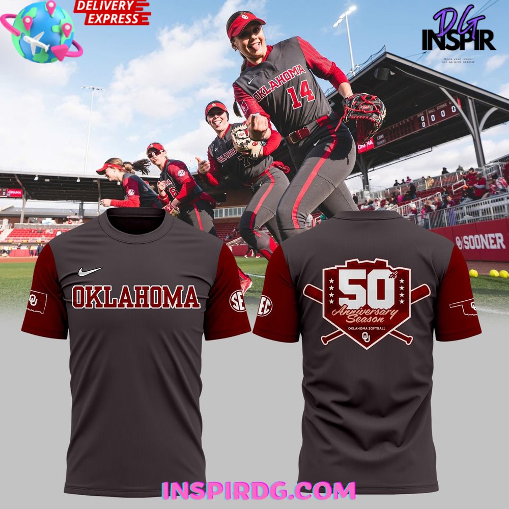 Oklahoma Softball 50Th Anniversary Season T-Shirt