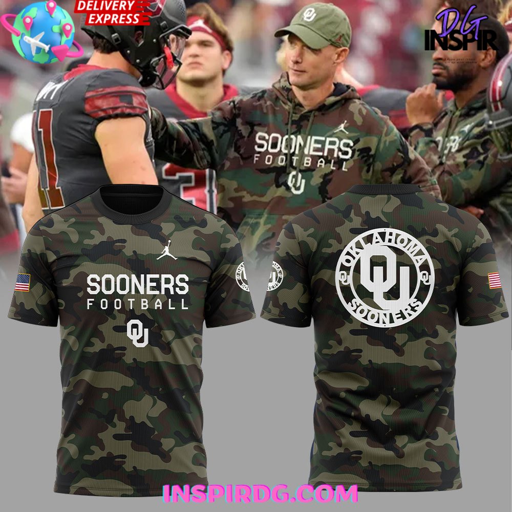 Oklahoma Sooners Military 2024 Camo T-Shirt