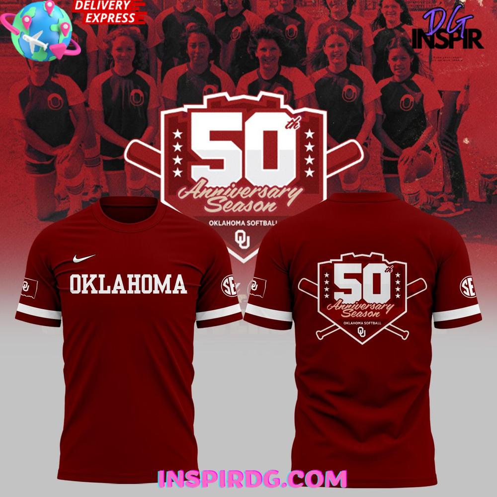 Oklahoma Sooners Softball 50Th Anniversary Limited T-Shirt