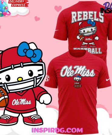 Ole Miss Rebels X Hello Kitty 2024 Red T-Shirt