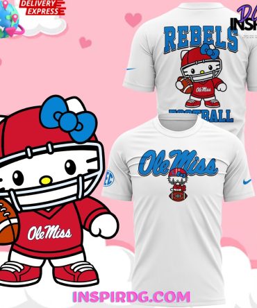 Ole Miss Rebels X Hello Kitty 2024 White T-Shirt