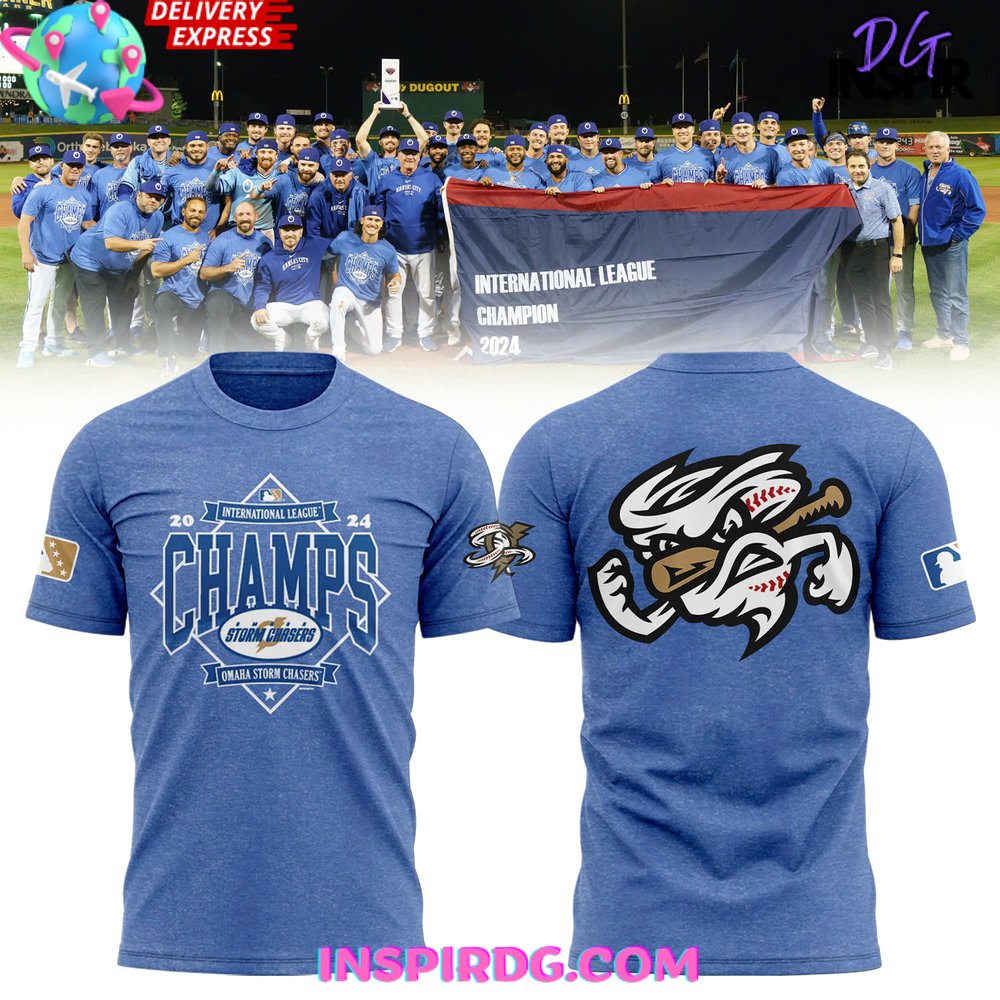 Omaha Storm Chasers 2024 International League Championship T-Shirt
