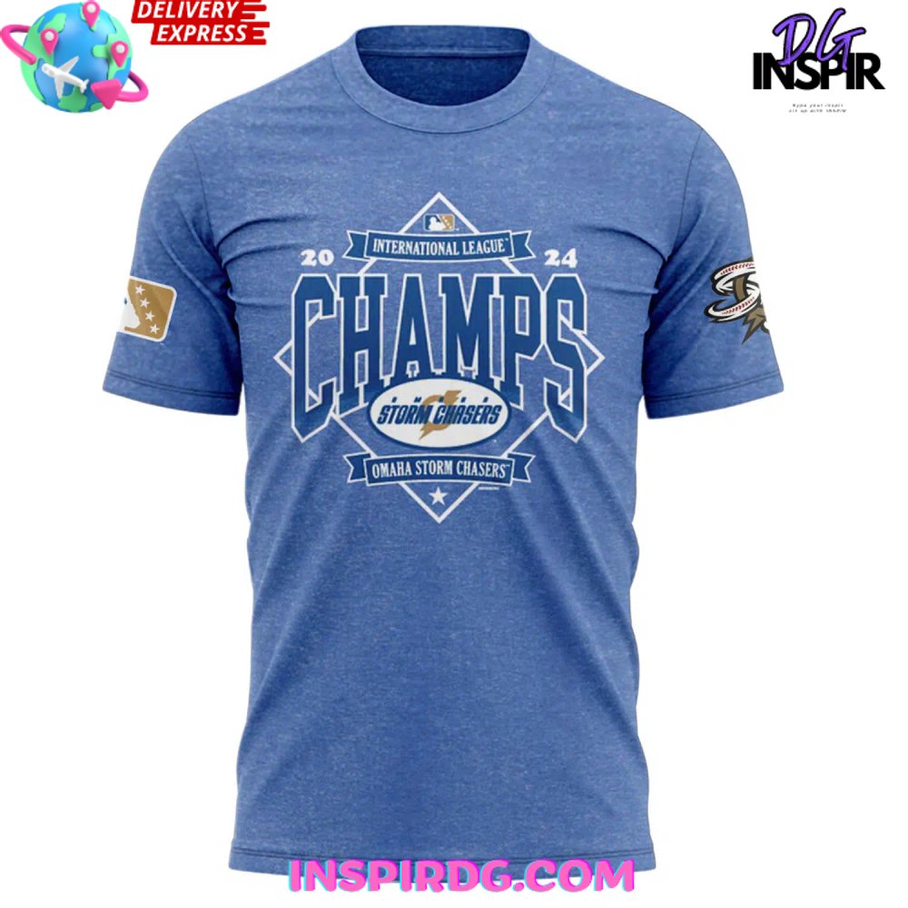 Omaha Storm Chasers 2024 International League Championship T-Shirt - Image 2