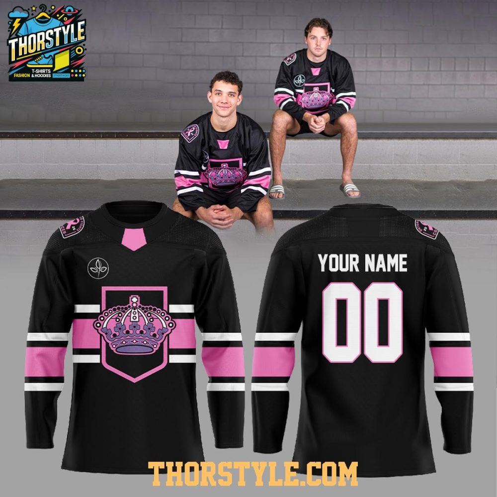 Ontario Reign Pink In The Rink 2026 Fight Cancer Night Personalized Hockey Jersey