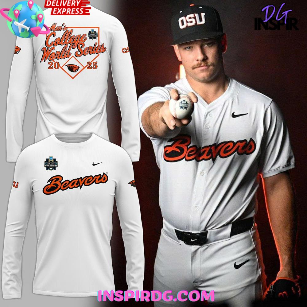 Oregon State Beavers Men'S College World Series 2025 Shirt Collection - Image 6