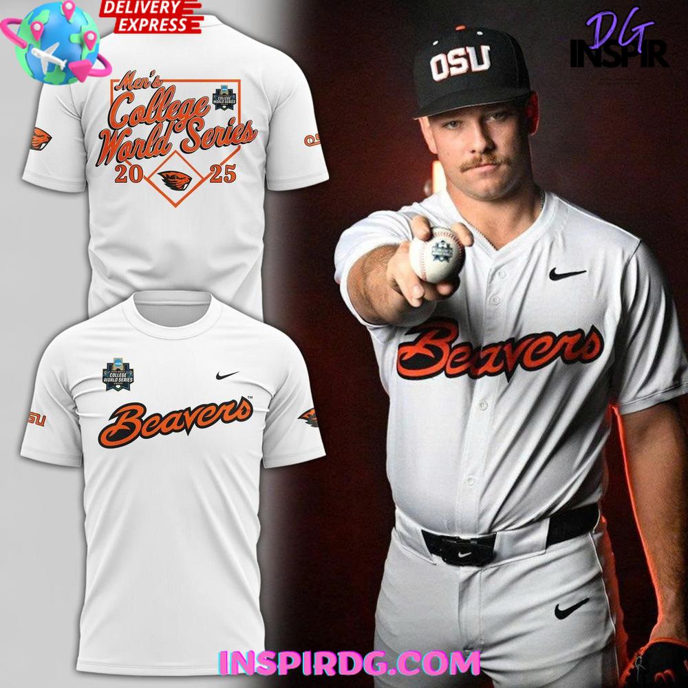 Oregon State Beavers Men'S College World Series 2025 Shirt Collection - Image 9