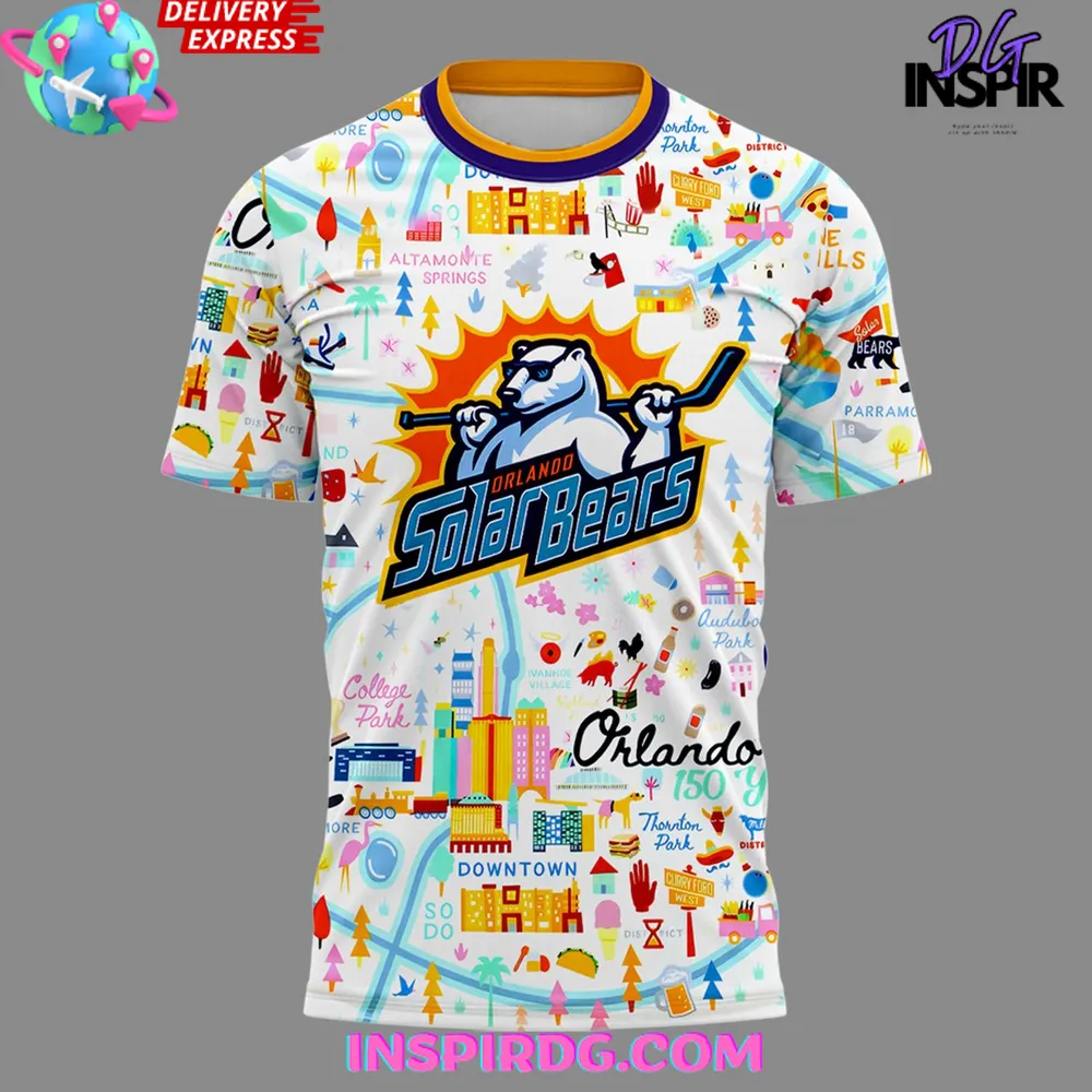Orlando Solar Bears Happy Early Birthday 2025 T-Shirt - Image 2