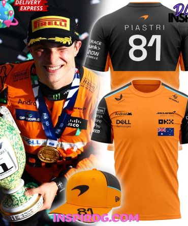 Oscar Piastri Mclaren F1 Team Merchandise Set Tshirt