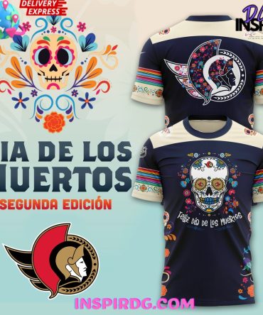 Ottawa Senators Dia De Los Muertos 2024 T-Shirt