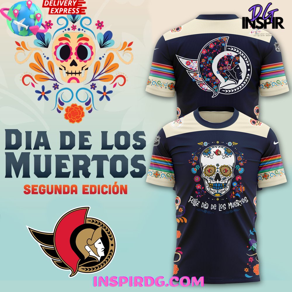 Ottawa Senators Dia De Los Muertos 2024 T-Shirt
