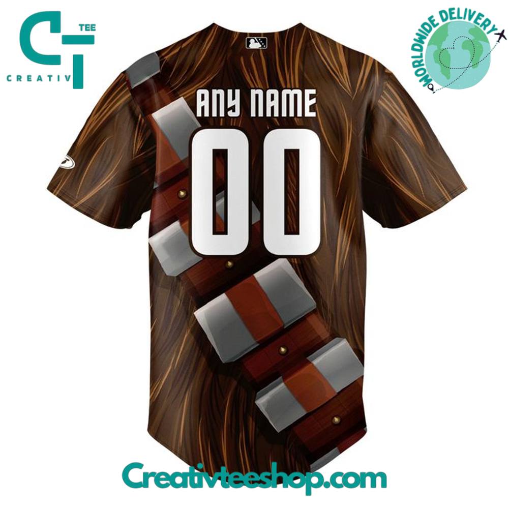 Pensacola Blue Wahoos X Star Wars 2025 Personalized Baseball Jersey - Image 3