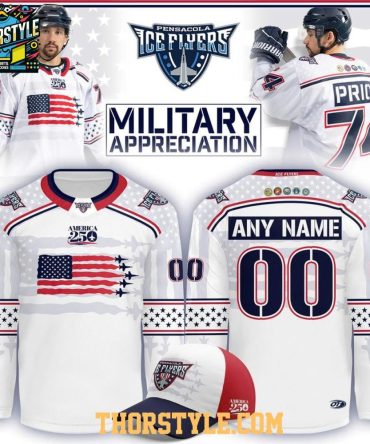 Pensacola Ice Flyers Military Appreciation 2026 Night Personalized Hockey Jersey