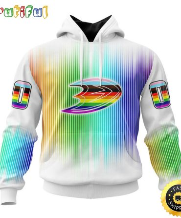 Personalized Nhl Anaheim Ducks Hoodie Special Design For Pride Month All Over Print 3D Hoodie Unisex Hoodie Tshirt