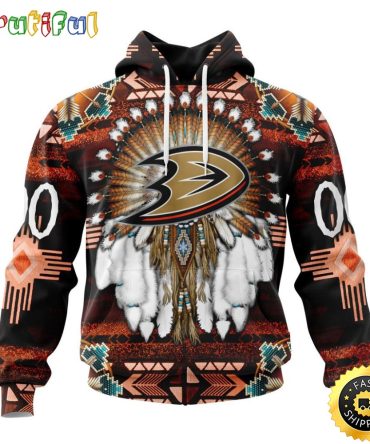 Personalized Nhl Anaheim Ducks Hoodie Special Native Costume Design 3D Hoodie Unisex Tshirt Hoodie