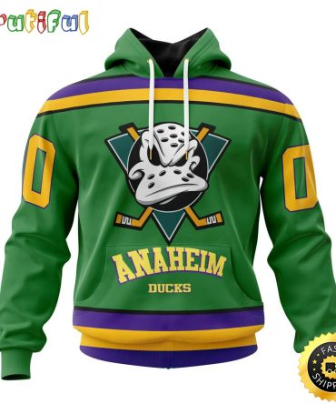 Personalized Nhl Anaheim Ducks Hoodie Specialized Design X The Mighty Ducks All Over Print 3D Hoodie Unisex Hoodie Tshirt
