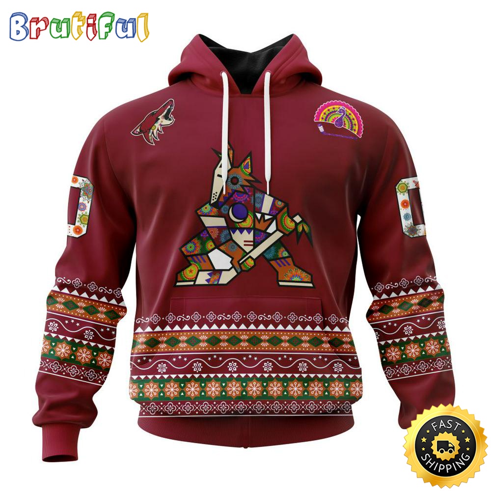Personalized Nhl Arizona Coyotes Hoodie Jersey Hockey For All Diwali Festival All Over Print 3D Hoodie Unisex Hoodie Tshirt