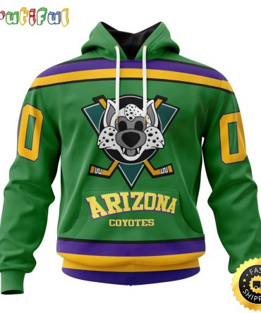 Personalized Nhl Arizona Coyotes Hoodie Specialized Design X The Mighty Ducks All Over Print 3D Hoodie Unisex Hoodie Tshirt