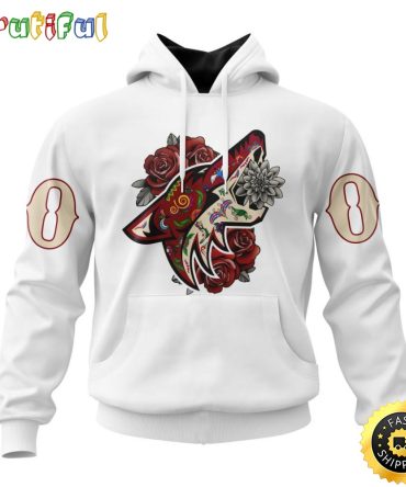 Personalized Nhl Arizona Coyotes Hoodie Specialized Dia De Muertos 3D Hoodie Unisex Tshirt Hoodie