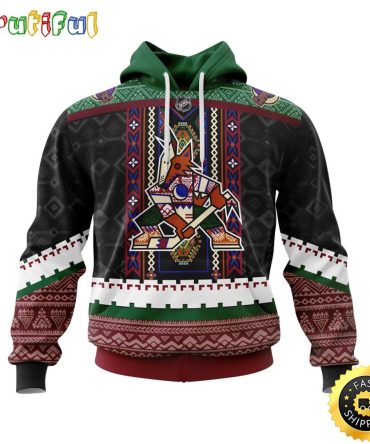 Personalized Nhl Arizona Coyotes Hoodie Specialized Native Concepts All Over Print 3D Hoodie Unisex