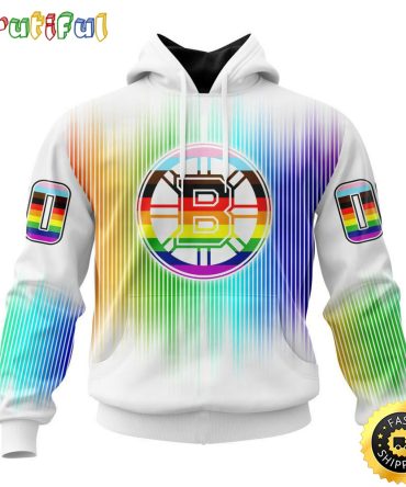 Personalized Nhl Boston Bruins Hoodie Special Design For Pride Month All Over Print 3D Hoodie Unisex Hoodie Tshirt