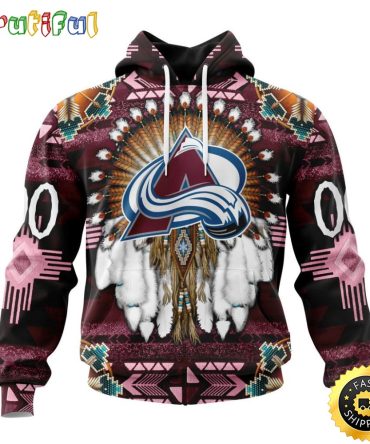 Personalized Nhl Colorado Avalanche Hoodie Special Native Costume Design 3D Hoodie Unisex Tshirt Hoodie