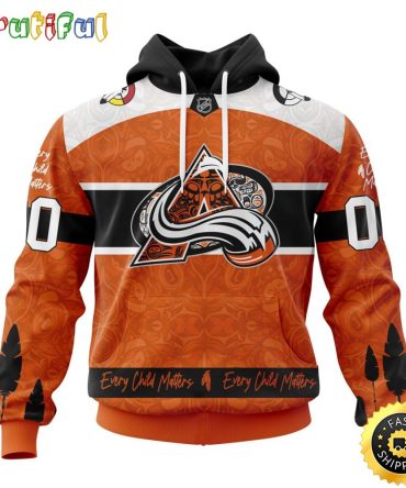 Personalized Nhl Colorado Avalanche Hoodie Specialized Design Support Child Lives Matter All Over Print 3D Hoodie Unisex
