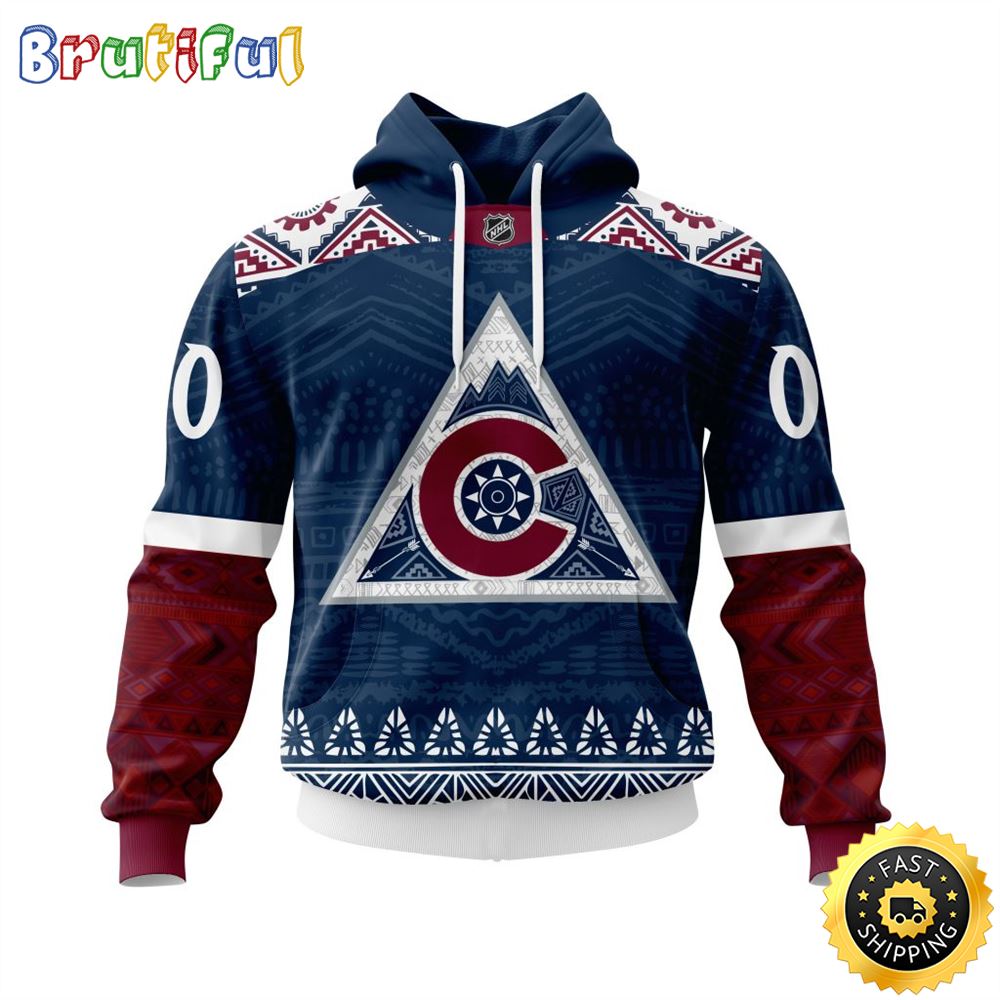 Personalized Nhl Colorado Avalanche Hoodie Specialized Native Concepts All Over Print 3D Hoodie Unisex