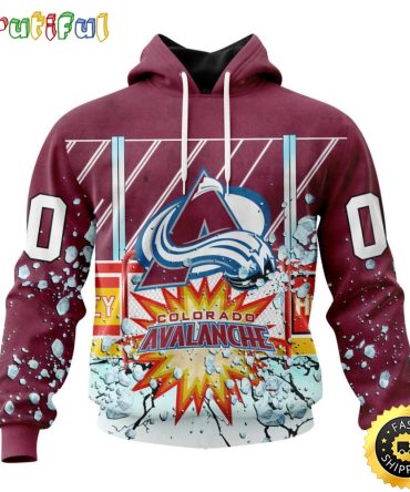 Personalized Nhl Colorado Avalanche Hoodie With Ice Hockey Arena 3D Hoodie Unisex Tshirt Hoodie