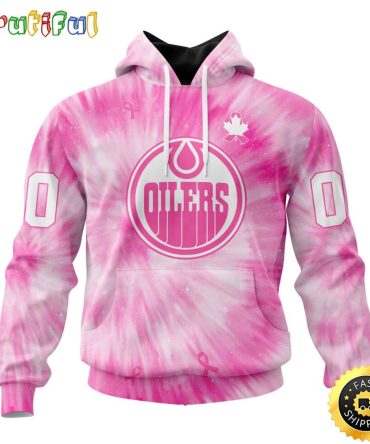 Personalized Nhl Edmonton Oilers Special Pink Tie-Dye All Over Print 3D Hoodie Unisex Hoodie Tshirt Sweatshirt