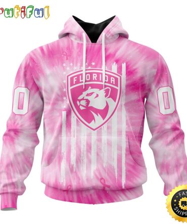 Personalized Nhl Florida Panthers Special Pink Tie-Dye All Over Print 3D Hoodie Unisex Hoodie Tshirt Sweatshirt