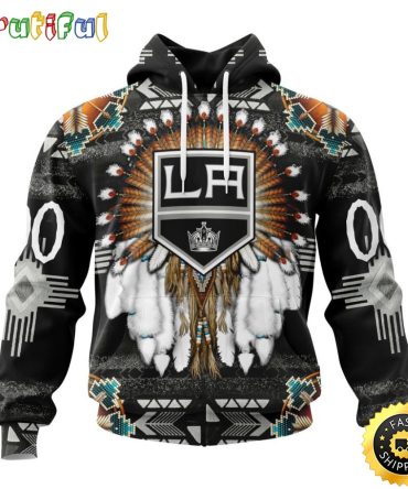 Personalized Nhl Los Angeles Kings Hoodie Special Native Costume Design 3D Hoodie Unisex Tshirt Hoodie
