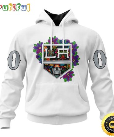Personalized Nhl Los Angeles Kings Hoodie Specialized Dia De Muertos 3D Hoodie Unisex Tshirt Hoodie