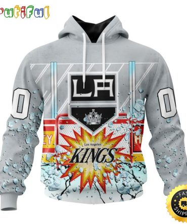 Personalized Nhl Los Angeles Kings Hoodie With Ice Hockey Arena 3D Hoodie Unisex Tshirt Hoodie