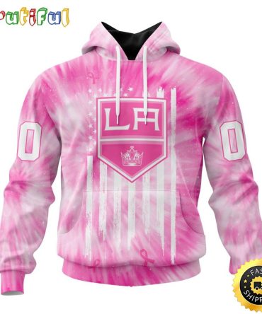Personalized Nhl Los Angeles Kings Special Pink Tie-Dye All Over Print 3D Hoodie Unisex Hoodie Tshirt Sweatshirt