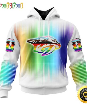 Personalized Nhl Nashville Predators Hoodie Special Design For Pride Month All Over Print 3D Hoodie Unisex Hoodie Tshirt