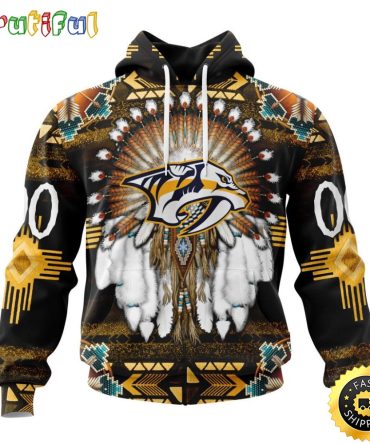 Personalized Nhl Nashville Predators Hoodie Special Native Costume Design 3D Hoodie Unisex Tshirt Hoodie