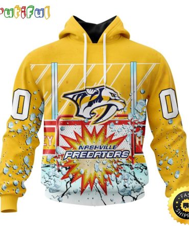 Personalized Nhl Nashville Predators Hoodie With Ice Hockey Arena 3D Hoodie Unisex Tshirt Hoodie