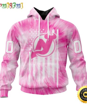 Personalized Nhl New Jersey Devils Special Pink Tie-Dye All Over Print 3D Hoodie Unisex Hoodie Tshirt Sweatshirt