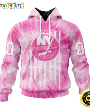 Personalized Nhl New York Islanders Special Pink Tie-Dye All Over Print 3D Hoodie Unisex Hoodie Tshirt Sweatshirt