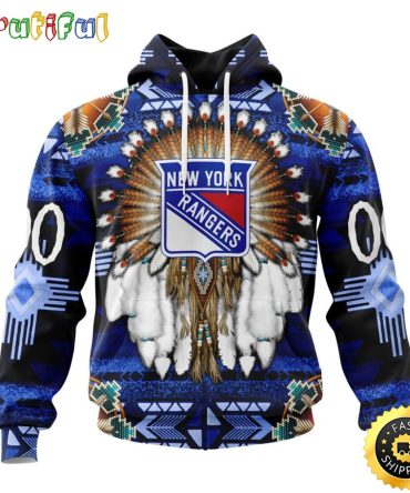 Personalized Nhl New York Rangers Hoodie Special Native Costume Design 3D Hoodie Unisex Tshirt Hoodie