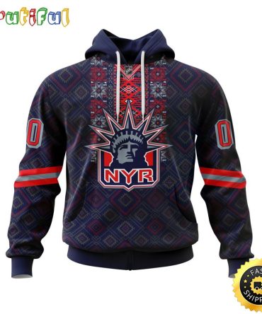 Personalized Nhl New York Rangers Hoodie Specialized Native Concepts All Over Print 3D Hoodie Unisex