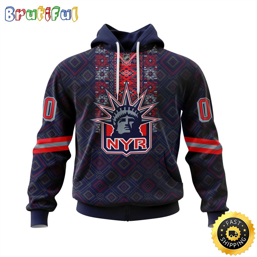 Personalized Nhl New York Rangers Hoodie Specialized Native Concepts All Over Print 3D Hoodie Unisex