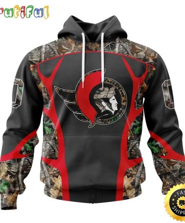 Personalized Nhl Ottawa Senators Hoodie Special Camo Hunting Design All Over Print 3D Unisex Hoodie