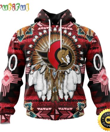 Personalized Nhl Ottawa Senators Hoodie Special Native Costume Design 3D Hoodie Unisex Tshirt Hoodie