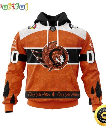 Personalized Nhl Ottawa Senators Hoodie Specialized Design Support Child Lives Matter All Over Print 3D Hoodie Unisex