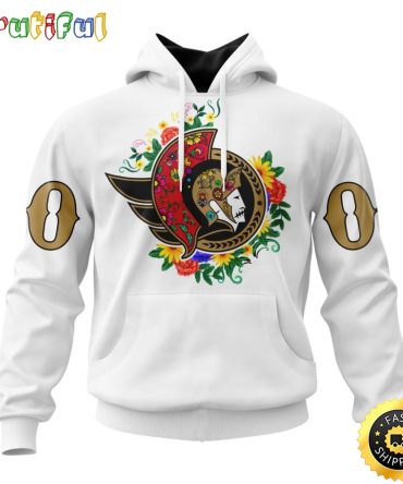 Personalized Nhl Ottawa Senators Hoodie Specialized Dia De Muertos 3D Hoodie Unisex Tshirt Hoodie