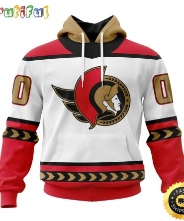 Personalized Nhl Ottawa Senators Hoodie Specialized Unisex Kits With Retro Concepts All Over Print Hoodie